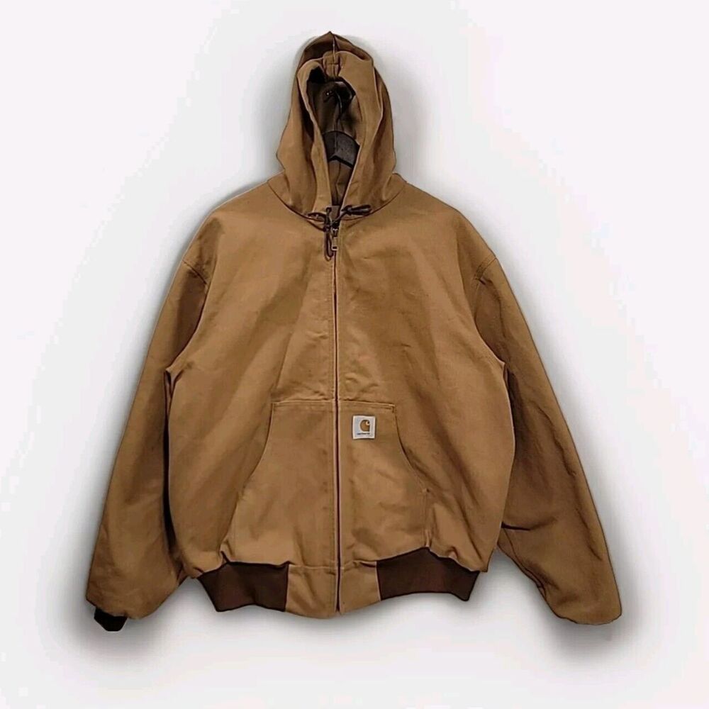 BRAND NEW 1990s Carhartt Vintage JR106 2XL (Fits XL) Thermal Hooded Jacket USA